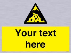 Custom Warning: Debris flow zone